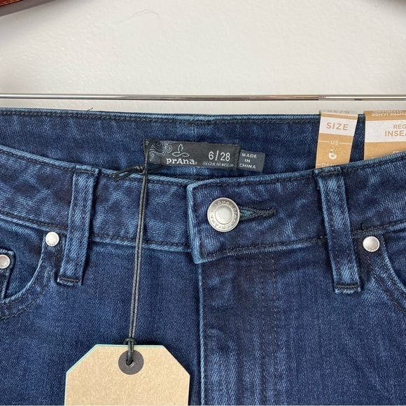 Prana Sienna Jeans Stretch Skinny Deep Blue Size 6/28 NWT - Picture 9 of 10